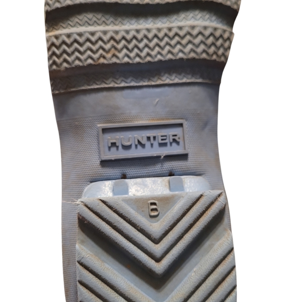 HUNTER metallic blue Original high GI rain boots - 6. D - Picture 8 of 11